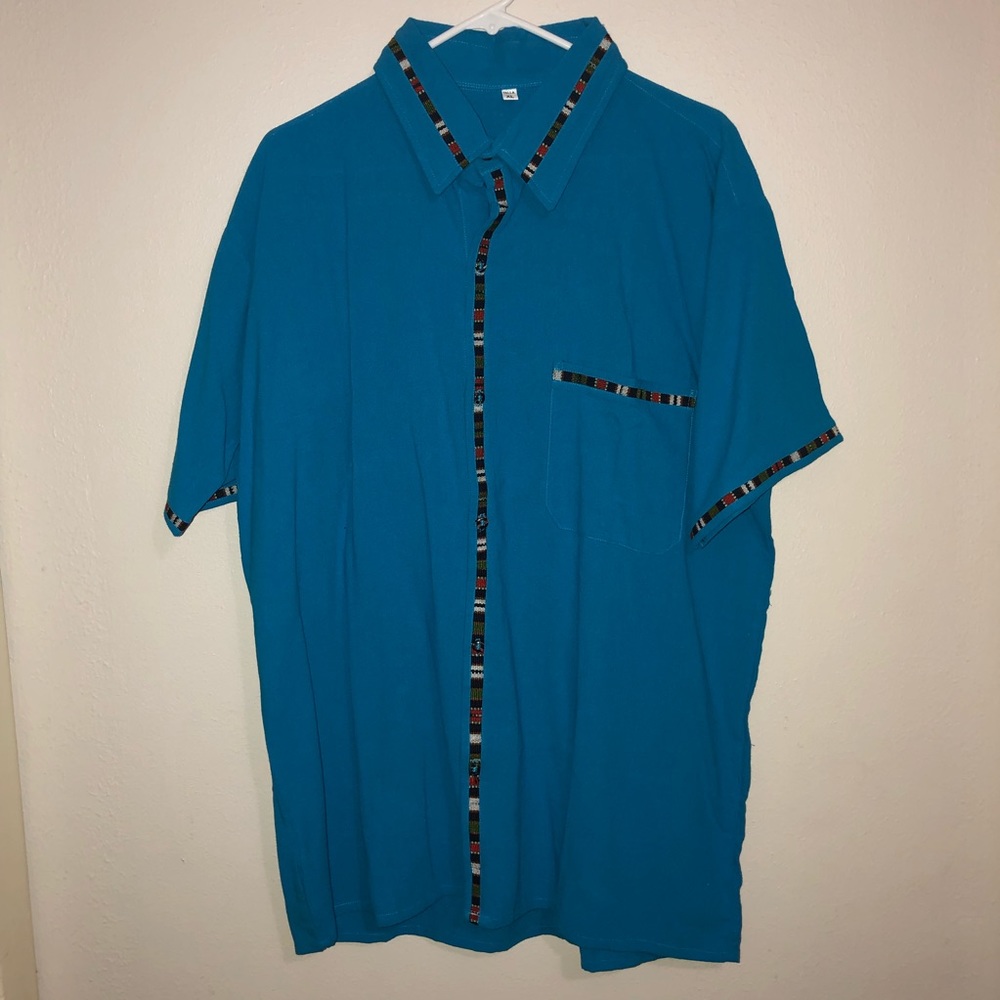 Guatemalan traditional design short sleeved shirt